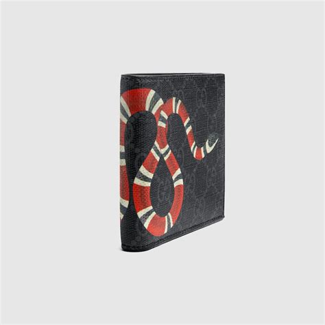 gucci supreme juul skin|GG Supreme Black Kingsnake Print Large Wallet .